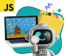 Язык программирования JavaScript + AI. Проектное обучение + геймификация + AI-помощники - КИБЕРшкола программирования для детей, компьютерные курсы для школьников, начинающих и подростков - KIBERone г. Астрахань