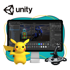 Мир игр на Unity 2D на популярном движке + AI-помощники - КИБЕРшкола программирования для детей, компьютерные курсы для школьников, начинающих и подростков - KIBERone г. Астрахань