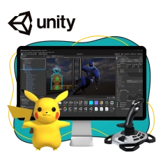 Мир игр на Unity 2D на популярном движке + AI-помощники - КИБЕРшкола программирования для детей, компьютерные курсы для школьников, начинающих и подростков - KIBERone г. Астрахань