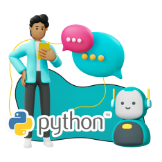 Умный чат-бот на Python - КИБЕРшкола программирования для детей, компьютерные курсы для школьников, начинающих и подростков - KIBERone г. Астрахань
