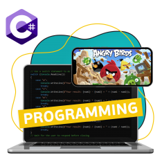 Программирование на C#. Удивительный мир 2D-игр - КИБЕРшкола программирования для детей, компьютерные курсы для школьников, начинающих и подростков - KIBERone г. Астрахань