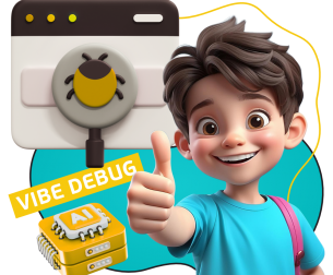 Тестирование & Vibe Debug. Охотники за багами - КИБЕРшкола программирования для детей, компьютерные курсы для школьников, начинающих и подростков - KIBERone г. Астрахань
