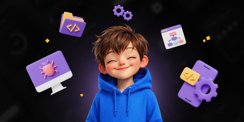 Идеальный сайт с нуля: код, дизайн и AI-помощник - КИБЕРшкола программирования для детей, компьютерные курсы для школьников, начинающих и подростков - KIBERone г. Астрахань